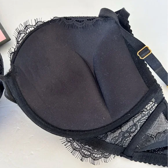 VICTORIAS SECRET VERY SEXY RING HARDWARE PUSH UP BRA SIZE 36C NWOT - Picture 12 of 16